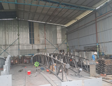 THI CÔNG LẮP GHÉP NHÀ THI ĐẤU